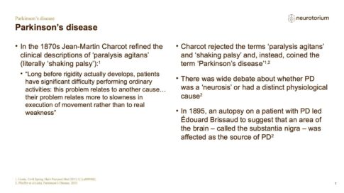 Parkinsons Disease – History Definitions and Diagnosis – slide 4